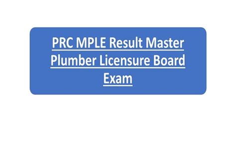 master plumber july 2023 result|MPLE RESULT: PRC Master Plumber Board Exam Passers.